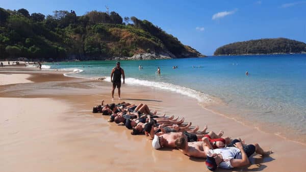 Beach Workout - Titan Fitness Camp Phuket Thailand - Fitness Holiday Phuket - Fitness Holidays for Travelling Athletes