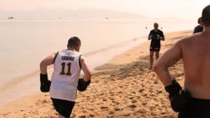 Beach Muay Thai Training - Fitness Holiday Koh Samui - FitKoh - Fitness Holidays Thailand for Travelling Athletes (1)