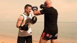 Beach Muay Thai Training - Fitness Holiday Koh Samui - FitKoh - Fitness Holidays Thailand for Travelling Athletes (2)