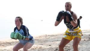 Beach Muay Thai Training - Fitness Holiday Koh Samui - FitKoh - Fitness Holidays Thailand for Travelling Athletes (5)