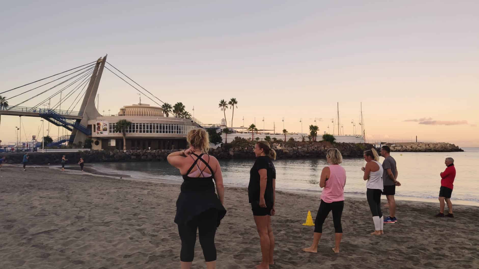 Sunrise Beach Workout - Steve Coster Fitness - Krav Maga - Bootcamp Holiday - Fitness Holiday in Spain - Fitness Holiday in Tenerife - Travelling Athletes