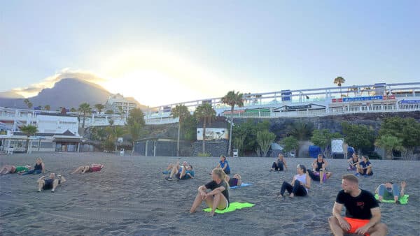 Beach Bootcamps - Workouts on the beach - Costa Adeje, Tenerife - Fitness Holidays for Travelling Athletes