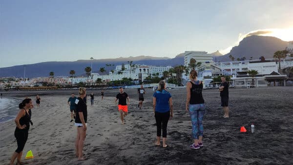 Beach Bootcamps - Workouts on the beach - Costa Adeje, Tenerife - Fitness Holidays for Travelling Athletes