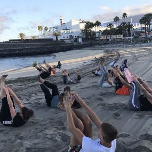 Beach Workout - Fitness Holiday in Tenerife - Bootcamp Holiday - Steve Coster Fitness Holiday - Fitness Holiday in Spain - Fitness Holidays for Travelling Athletes